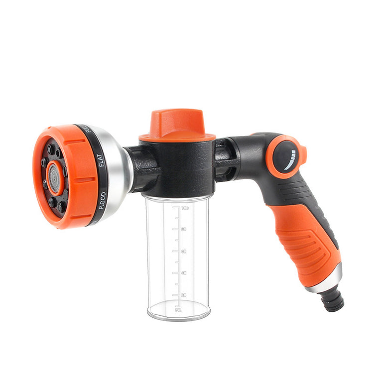 Lexia 8-Pattern High Pressure Car Wash Spray Gun with Soap Dispenser