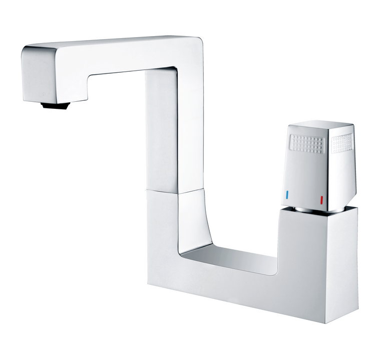 Pegasus WELS 5 Star 7.5L/ min Chrome Basin Mixer Tap – Single Handle Square Design