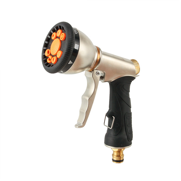 Lexia Premium Metal 9-Pattern Garden & Car Wash Spray Gun