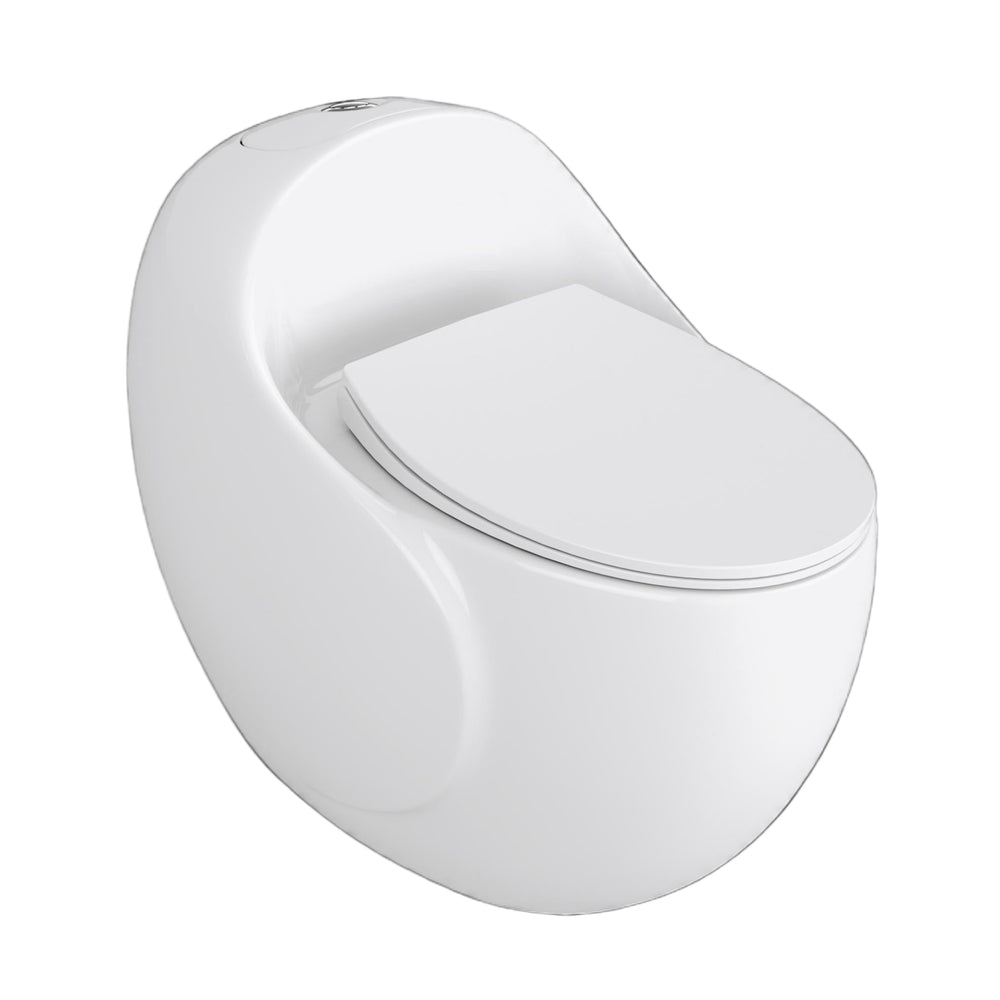 Rounded One Piece Toilet Suite S-Trap WELS 4 Star 3/6L