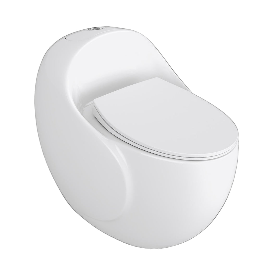 Rounded One Piece Toilet Suite S-Trap WELS 4 Star 3/6L