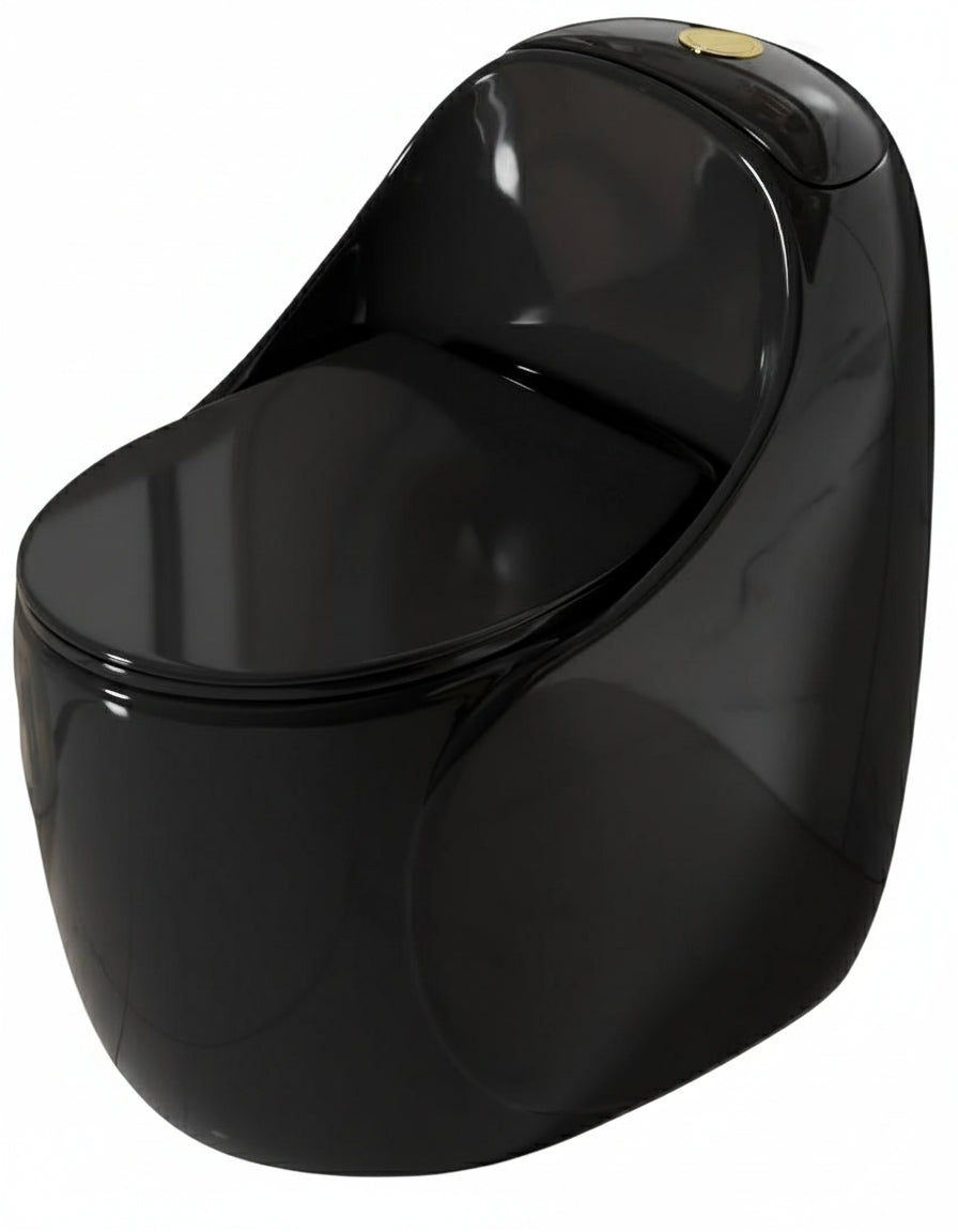 Black Streamline One Piece Toilet Suite S-Trap WELS 4 Star 3/6L