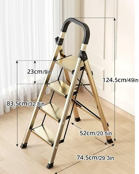 Pegasus 150kg 4 Step Aluminium Folding Ladder