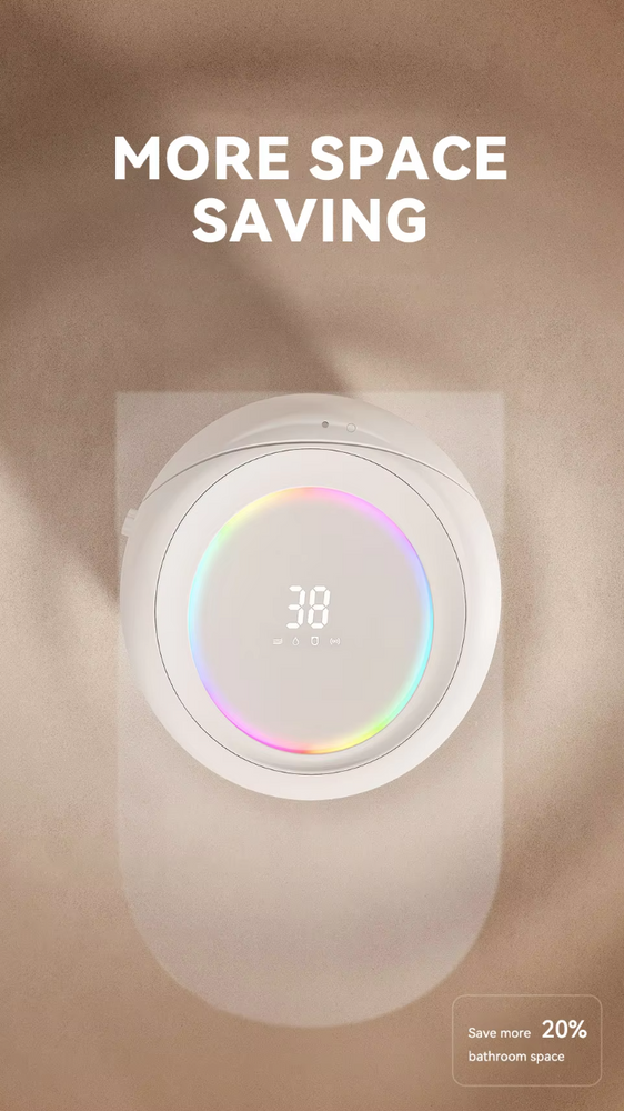 AquaNova Ultra Smart One-Piece Toilet Suite with LED Display & Ambient Ring Light