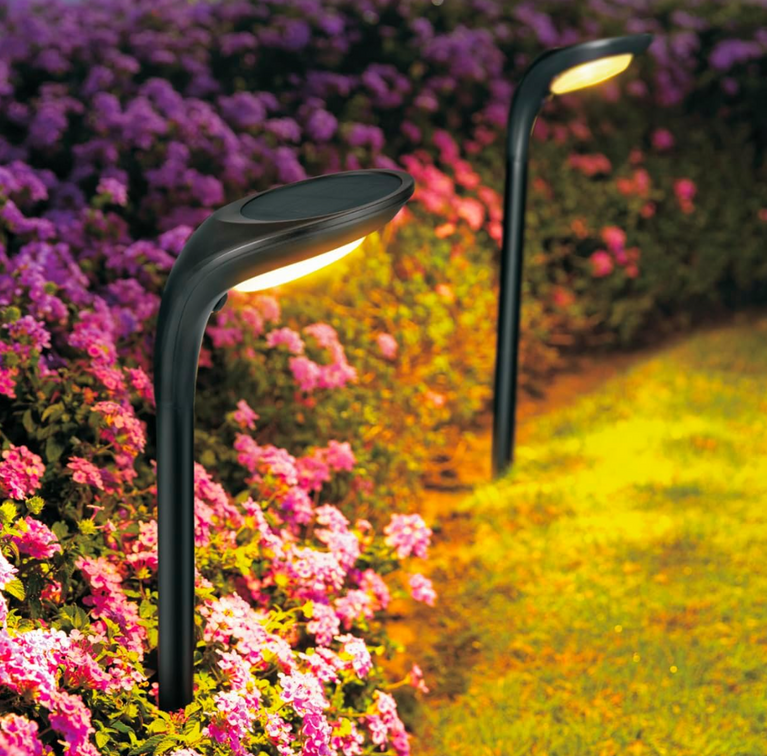 7W Solar Garden Stake Light with Adjustable Height