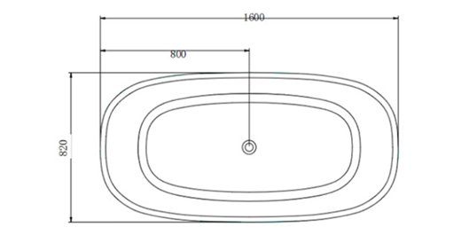 Solid Surface Freestanding Bath Matte White