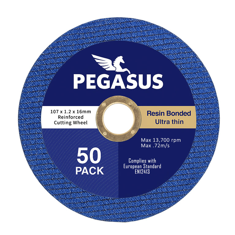 Pegasus 107 x 1.2 x 16mm Industrial Resin Bonded Cutting Disc