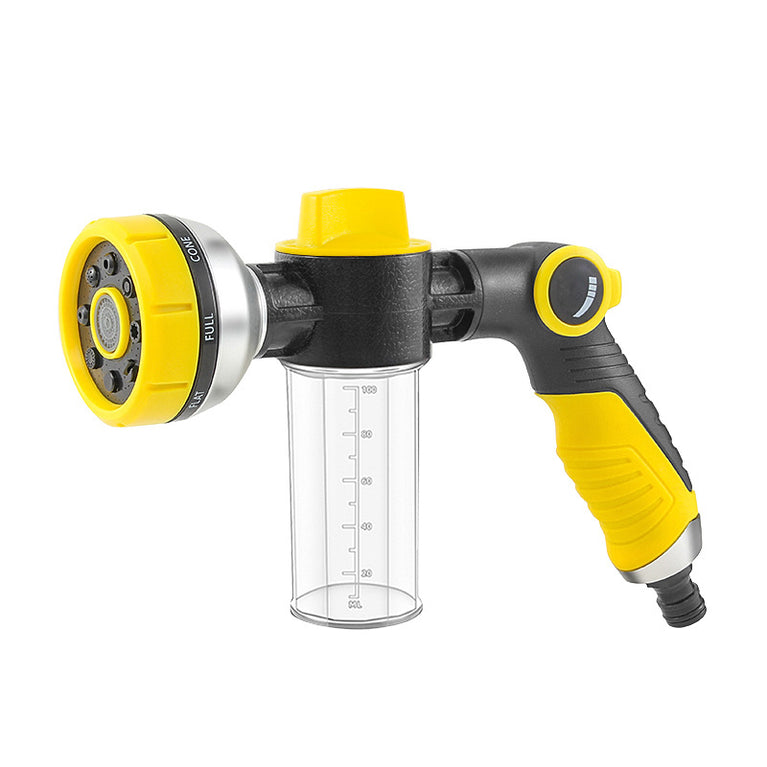 Lexia 8-Pattern High Pressure Car Wash Spray Gun with Soap Dispenser