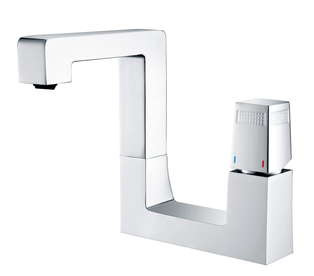 Pegasus WELS 5 Star 7.5L/ min Chrome Basin Mixer Tap – Single Handle Square Design