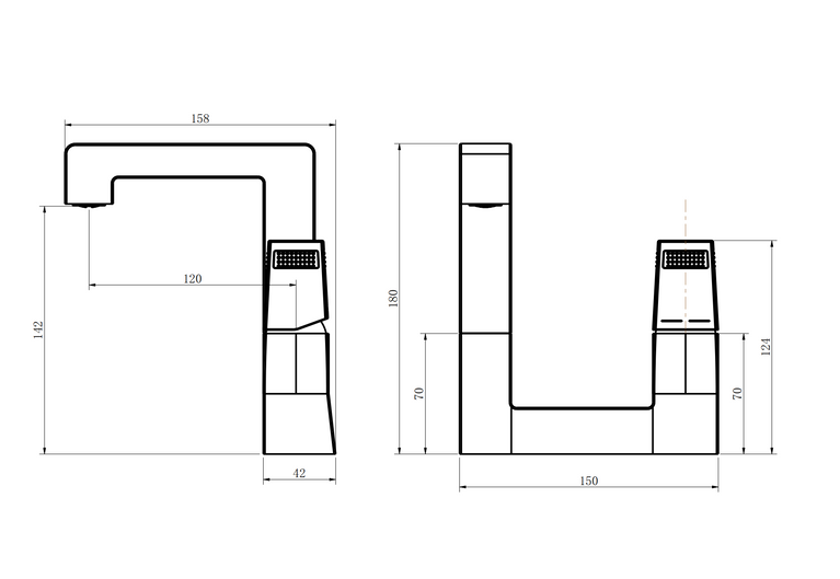 Pegasus WELS 5 Star 7.5L/ min Chrome Basin Mixer Tap – Single Handle Square Design