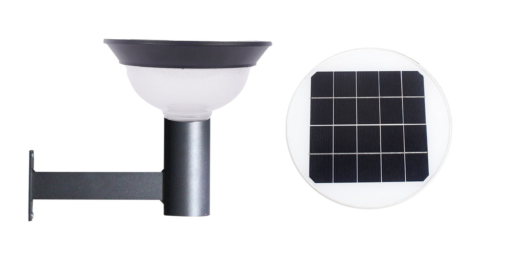 Pegasus 7W Solar Wall Mount Light with Soft Dome Design